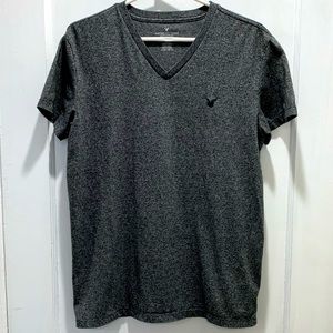 Men’s American Eagle Outfitters Super Soft Heather Grey V-Neck Tee